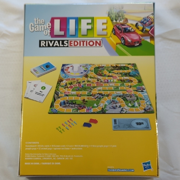 Hasbro The Game of Life Rivals Edition - Red and Blue - Picture 2 of 5